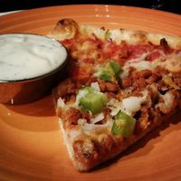 "The Italian" Pizza with Ranch at Allie's Vegan Pizzeria and Cafe in Spokane