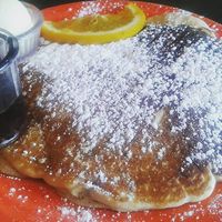 Weekend brunch: pancakes at Allie's Vegan Pizzeria and Cafe in Spokane