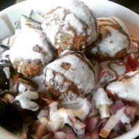 Falafel bowl at Allie's Vegan Pizzeria and Cafe in Spokane