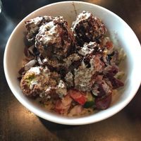 Falafel goodness  at Allie's Vegan Pizzeria and Cafe in Spokane