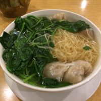 wonton noodle soup  at Happy Buddha in Flushing