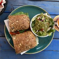 Portobello sandwich  at Casbah in Tel Aviv