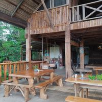 Lovely dining space at Utopia Eco Hotel in Semuc Champey