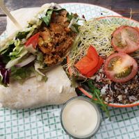 Kebab wrap at Greenway in Antwerpen