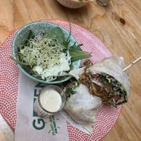 Vegan kebab  at Greenway in Antwerpen