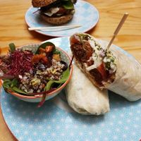 Falafel wrap at Greenway in Antwerpen