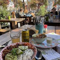 Outside eating  at Greenway in Antwerpen