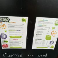 Menu at Greenway in Antwerpen