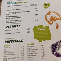 Menu at Greenway in Antwerpen