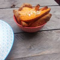 Sweet potato fries at Greenway in Antwerpen