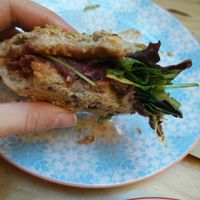 BBQ back bean burger (9,80 €) at Greenway in Antwerpen