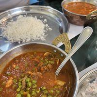 Mushroom mutter and Chana curry    at Namaste Nepal Restaurant in Grand Junction