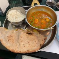 Aloo mutter and aloo paratha  at Namaste Nepal Restaurant in Grand Junction