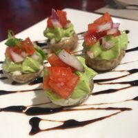 Stuffed mushrooms at Indigo Age Cafe in Vancouver