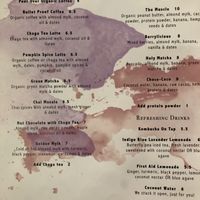 Page three at Indigo Age Cafe in Vancouver