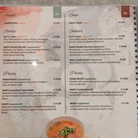 Menu - soup, salad, pasta at Knofi in Berlin