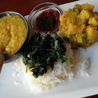 indian lunch at Hortus in The Hague