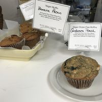 Vegan muffins at Blue Hill Co-op and Cafe in Blue Hill