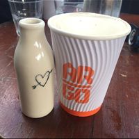 Cute milk bottle at Argo on the Parade in Adelaide