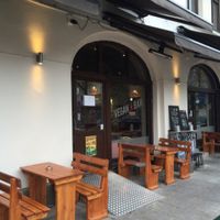 The entrance  at The Vegan Bar in Malmo