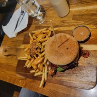 Philadelphia burger at The Vegan Bar in Malmo