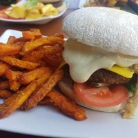 Mayo burger at The Vegan Bar in Malmo