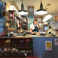 Vegetarian/Vegan cafe at the back of the Wickle shop offers comfortable seating, a cosy atmosphere, friendly staff, and delicious snacks and drinks. at Wickle in Lewes