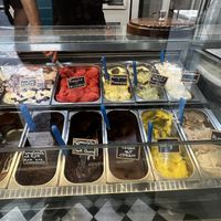 8 vegan flavors. More than half of what they offered is vegan!   at Gelateria dell Angeletto in Rome