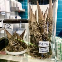 Vegan cones   at Gelateria dell Angeletto in Rome
