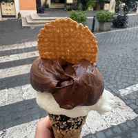 Rum chocolate and Ginger   at Gelateria dell Angeletto in Rome