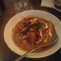 Vegan red duck curry at Atom Thai in Newtown