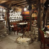 Seating area at Matsurev Inn in Bansko