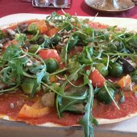 Vegan Tarte Flambée at Torschenke in Zons