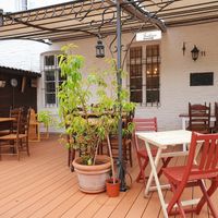 Part of the terrace at Torschenke in Zons