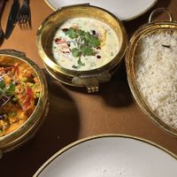 Aloo Gobi and korma   at Taj Mahal in Bruges