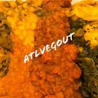 Vegan sampler at Desta Ethiopian Kitchen - Briarcliff in Atlanta