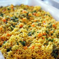 the lunch buffet at Passione Vegana in Rome