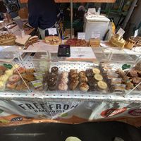The stall  at The Free From Bakehouse in London