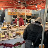 Friendly stall!  at The Free From Bakehouse in London