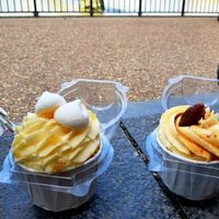 Meringue Lemon Cupcake & Apricot Salted Caramel Cupcake at The Free From Bakehouse in London