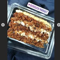 Carrot cake at The Free From Bakehouse in London