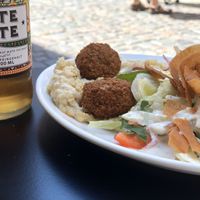 Falafel dish at Mahmoud's - Bergheimerstrasse in Heidelberg