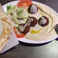 falafel with hummus  at Mahmoud's - Bergheimerstrasse in Heidelberg