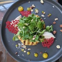 Grilled pineapple at roots in Thessaloniki