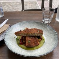 Vegan snitchel  at roots in Thessaloniki