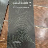 Menu  at roots in Thessaloniki