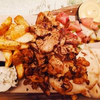 Vegan gyros at roots in Thessaloniki