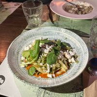 Spinach pasta  at roots in Thessaloniki