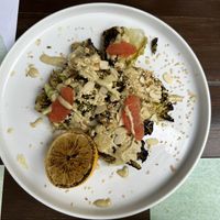 Roasted lettuce   at roots in Thessaloniki