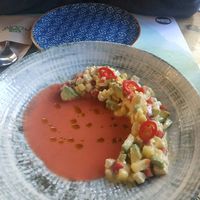 Tofu ceviche at roots in Thessaloniki